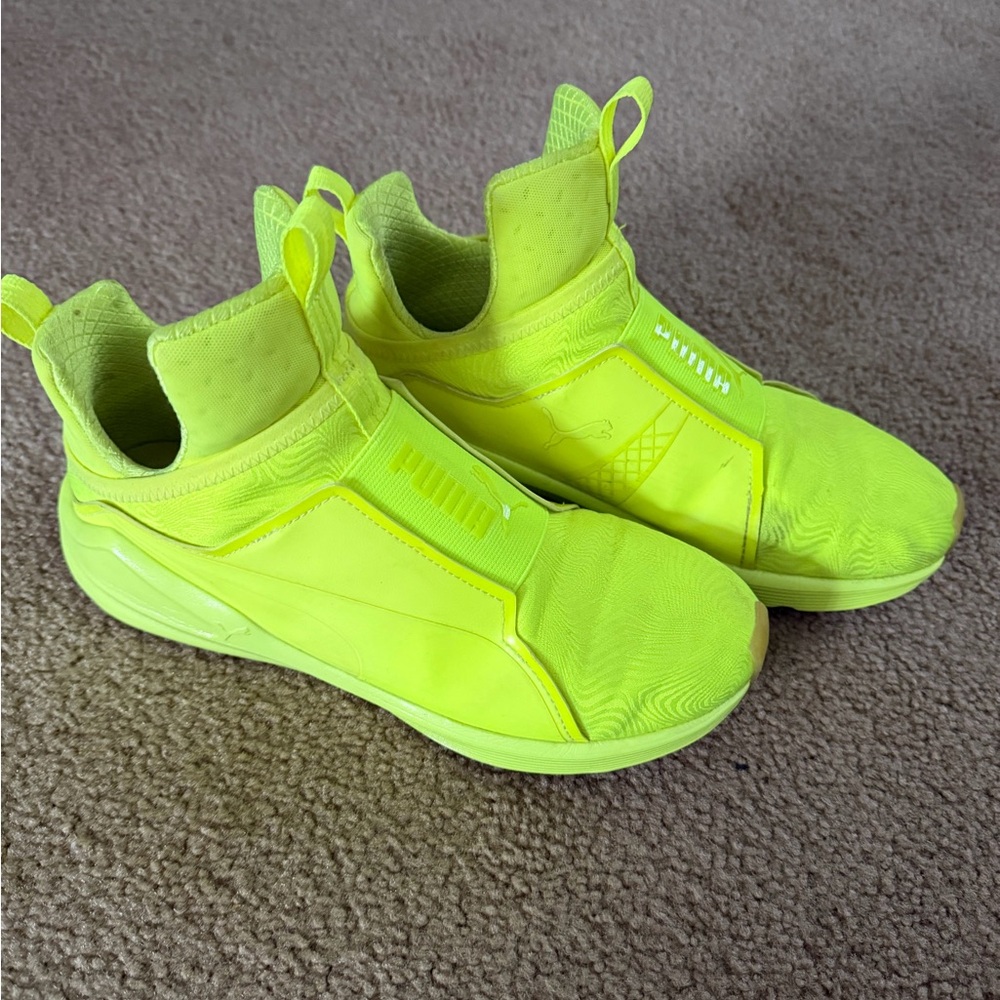 Puma women Bright Yellow Sneakers